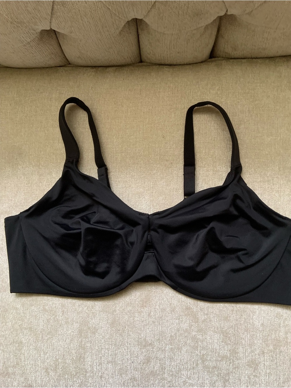 SPANX Black Support Underwire Bra with Adjustable Straps